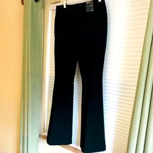 Inc black flare leg stretchy slacks
